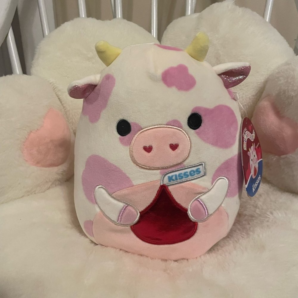 Squishmallow Evangelica Valentine's Hershey Kiss 8"